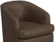 International Furniture Direct Tumbi Brown Faux Leather Swivel Accent Chair-4