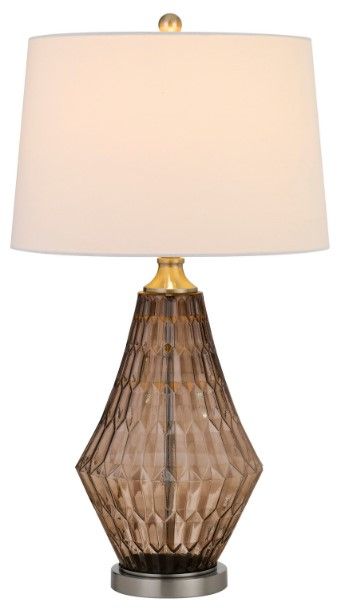 Cal® Lighting & Accessories Conover Smoky Table Lamp-1