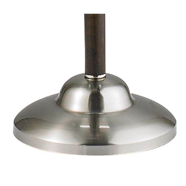 Adesso® Alta Walnut With Brushed Steel 30W Combo Torchiere-1