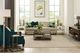 Hammary® Cleo Glass Top Square Coffee Table with Deep Brown/Dusky Silver Base-2