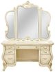 Michael Amini® Platine De Royale Champagne Vanity Desk and Mirror-2
