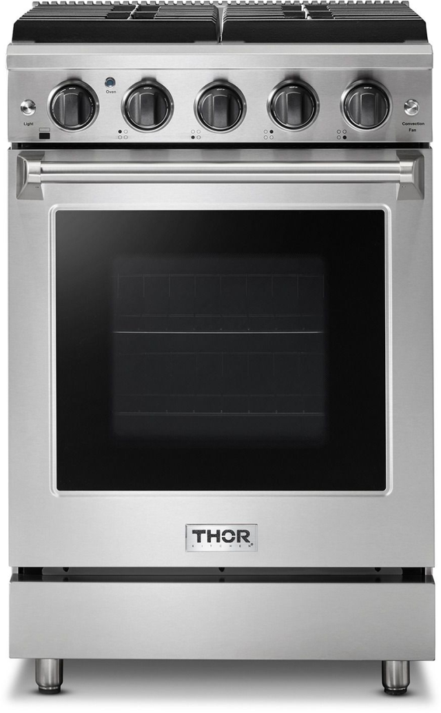 Thor Kitchen® 24" Stainless Steel Pro Style Gas Range-0