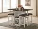Furniture of America® Bingham Antique White/Dark Brown Counter Stool-2