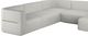Caracole® Rhythm Caracole Upholstery 4-Piece Neutral Metallic Lucent Bronze Metallic/White 156" U-Shape Sectional-1