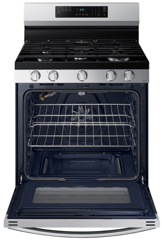 Samsung 30" Fingerprint Resistant Stainless Steel Freestanding Gas Range-2