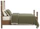 Flexsteel® Azalea Oatmeal/Walnut King Upholstered Panel Bed-4