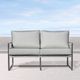 Enclover Acacia Granite/Stainless Steel Loveseat-2