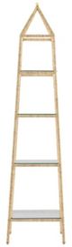 Currey & Company Narra Contemporary Gold Leaf Etagere-0