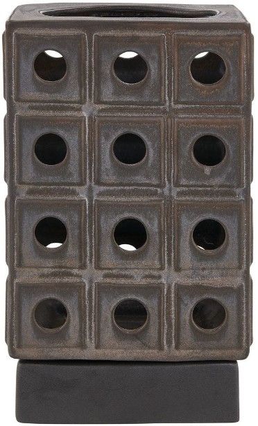 Uttermost® Lattice Brown Indoor-Outdoor Lantern Candleholder-4