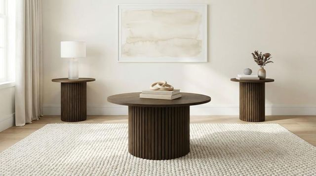 Coaster® Hamlyn 3-Piece Walnut Occasional Table Set-1