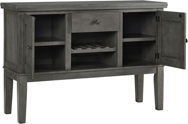 Signature Design by Ashley® Hallanden Antiqued Gray Dining Server-4