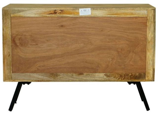 Jaipur Furniture Amar Brown 2-Door Sideboard with Iron Base-3