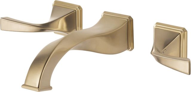 Brizo Virage® Brilliance® Luxe Gold® 2-Handle Wall Mount Lavatory Faucet-0