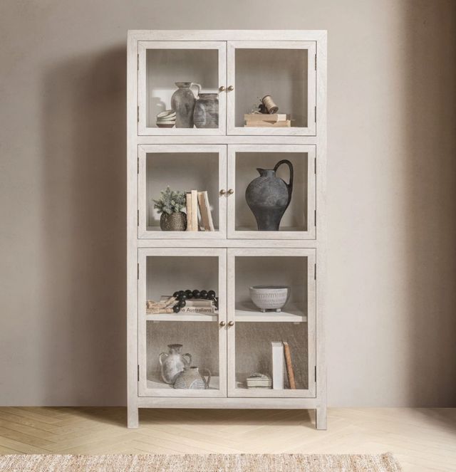 Classic Home Hera Creamwood Display Cabinet-1