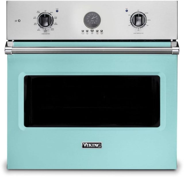 Viking® Professional 5 Series 30" Bywater Blue Built In Single Electric Premiere Wall Oven-0