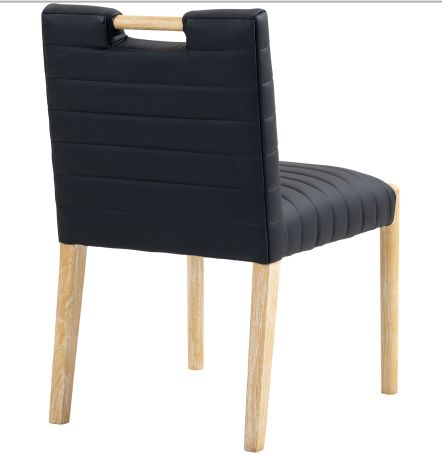 Meridian Furniture Aimee Black Vegan Leather Dining Side Chair-4