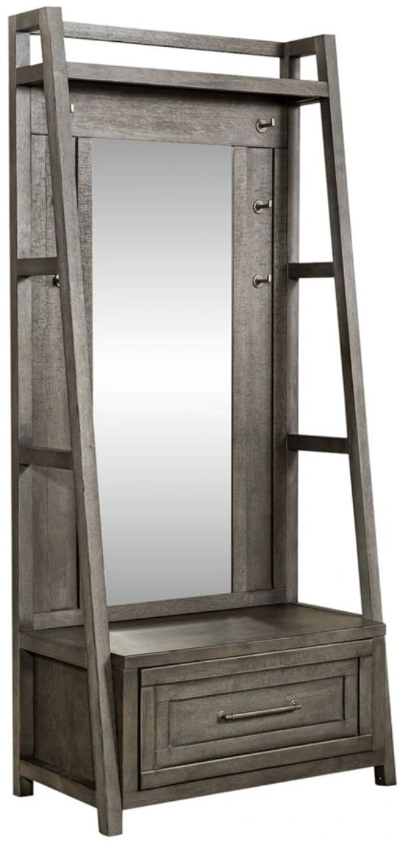 Liberty Furniture Modern Farmhouse 2-Piece Dusty Charcoal Hall Tree Set-0