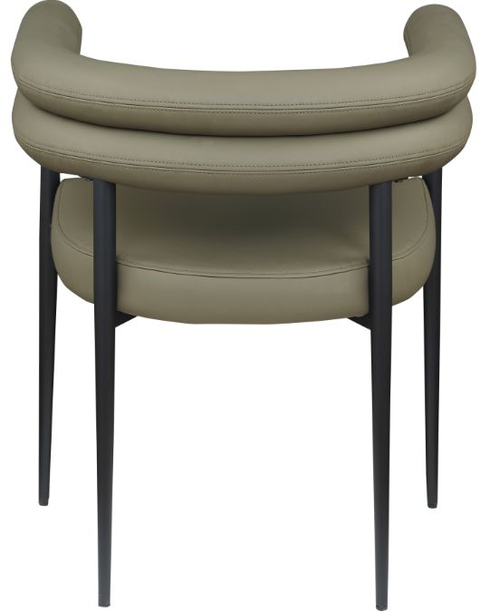 Meridian Furniture Lavina Olive/Black Vegan Leather Upholstered Dining Chair-3
