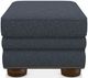 La-Z-Boy® Pembroke Navy Ottoman with Brass Nailhead Trim-1