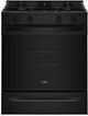 Whirlpool® 30'' Black Smart Slide-In Gas Range with No Preheat Mode and Slow Cook-0