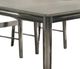 New Classic® Home Furnishings Lennox Gray Dining Table with Silver Base-2