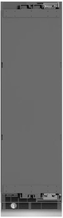 ZLINE Autograph Edition 24" 12.5 Cu. Ft. Panel Ready Column Refrigerator with Graphite Gray Interior and Matte Black Accents-0