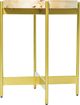 LR Home Brown Side Table with Gold Base-0