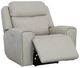Flexsteel® Barnett Timber Leather Power Recliner with Power Headrest and Lumbar-4