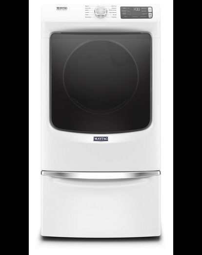 Maytag® 7.3 Cu. Ft. White Electric Dryer-2