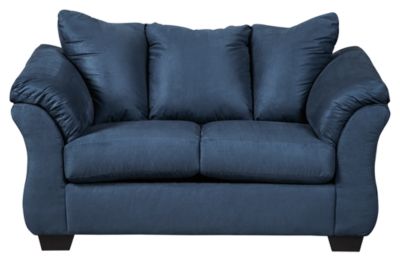 Signature Design by Ashley® Darcy 3-Piece Blue Living Room Set with Reclining Sofa-1