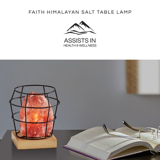 Adesso® Faith Pink Himalayan Salth Table Lamp-1