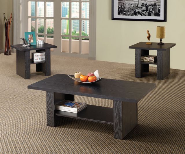 Coaster® Rodez 3-Piece Black Oak Occasional Table Set-1