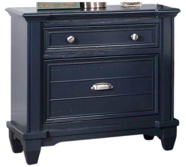 Furniture of America® Manzanillo Slate Blue Nightstand-0