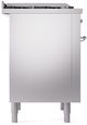 Ilve® Nostalgie II Series 36" Stainless Steel Pro Style Dual Fuel Range-3