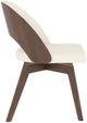 Canadel Downtown 5189 Spice Washed Upholstered Swivel Dining Side Chair-2