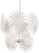 Currey & Company Bismarkia Gesso White Medium Chandelier-2