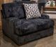 Benchcraft® Whitmore Manor Black Pearl Chair and a Half-1