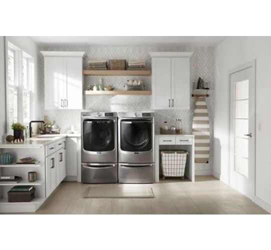 Maytag® 5.8 Cu. Ft. Metallic Slate Front Load Washer-3