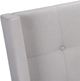 Monarch Specialties Inc. Beige Linen Queen Bed-4