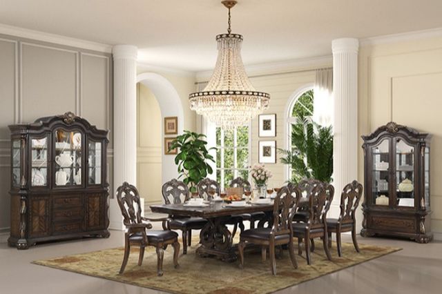 Furniture of America® Leovanni Dark Brown Curio-1