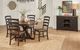 A-America® Stormy Ridge Chicory Oval Extension Dining Table with Slate Black Base-3