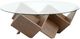 Magnussen Home® Vector Russet Brown Round Cocktail Table-0