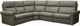 Elran Renee 5-Piece Beige Manual Reclining Sectional-0
