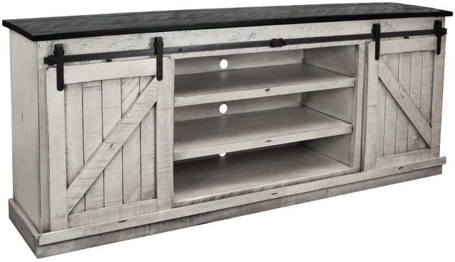 American Heartland Manufacturing Rustic Two Tone 82" Provincial TV Stand-0