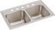 Elkay Lustertone® Classic Lustrous Satin 29" x 18" x 10" 5-Hole Equal Double Bowl Drop-In Sink-0