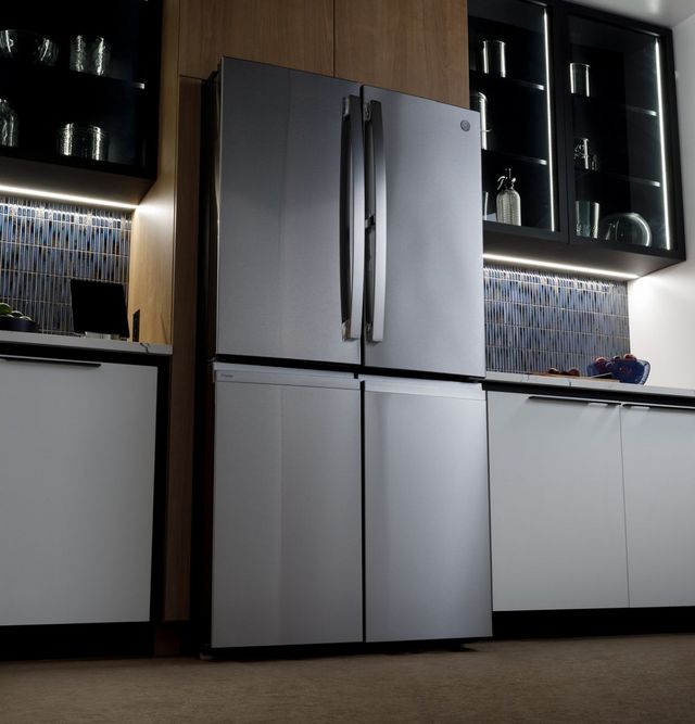 GE Profile™ 36 in. 28.3 Cu. Ft. Fingerprint Resistant Stainless Steel Quad French Door Refrigerator with Dual Dispense AutoFill Pitcher-12