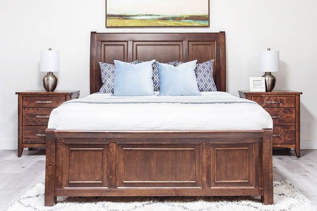Mako Wood Furniture Whistler Maple Queen Panel Storage Bed-1