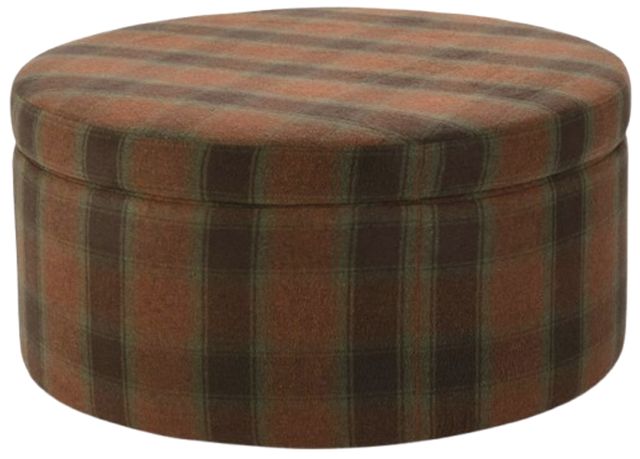 Rowe® Customizable Cyrus Round Storage Ottoman-1