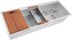 ZLINE Garmisch 45" Satin Stainless Steel Undermount Single Bowl Kitchen Sink with Bottom Grid and Accessories-0
