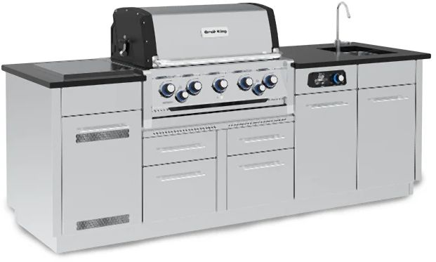 Broil King® Imperial™ QS 590iE Stainless Steel Natural Gas Outdoor Kitchen Kit-1